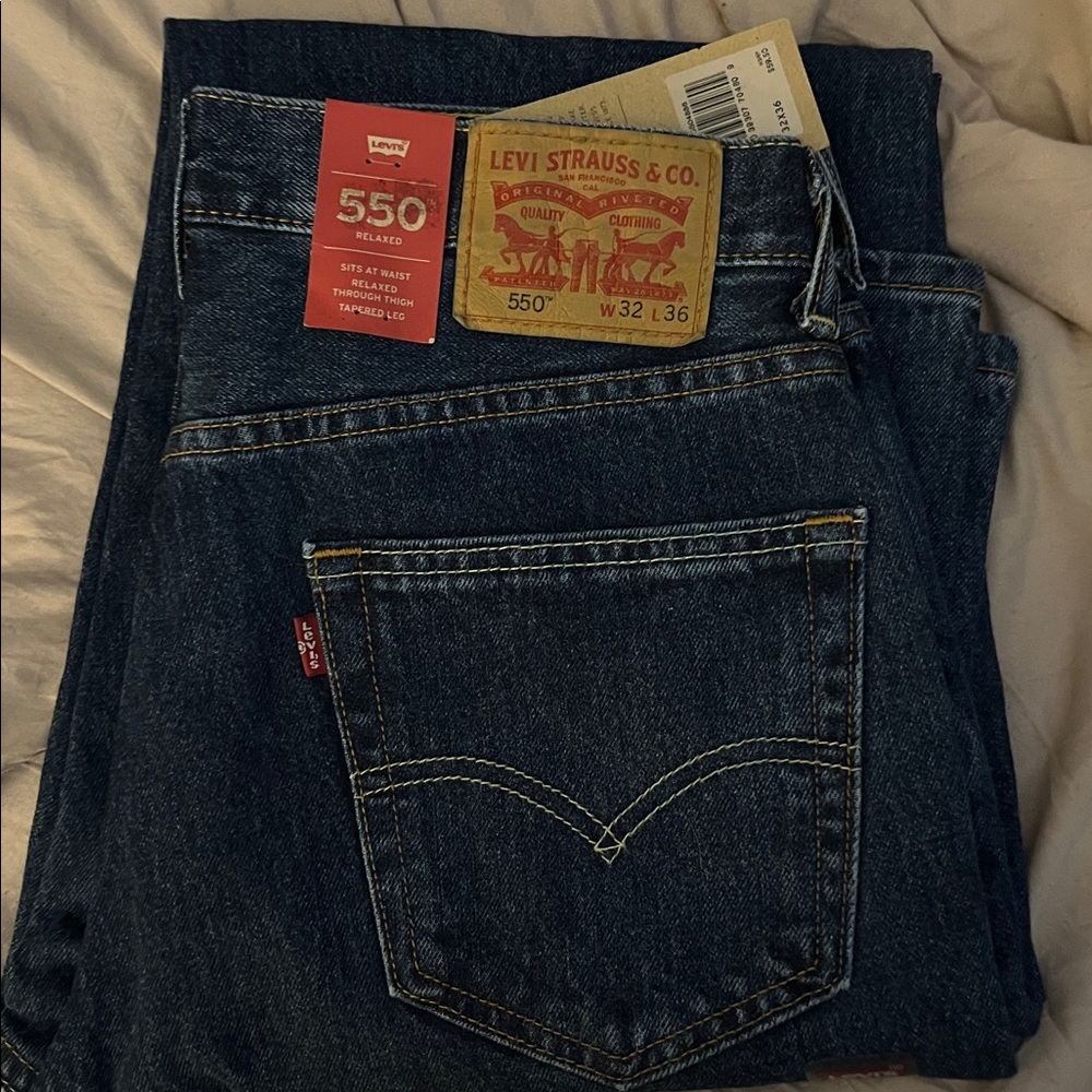 Levi's 550 Relaxed Fit Blue Denim Jeans